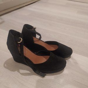 Black wedge espadrilles H&M
